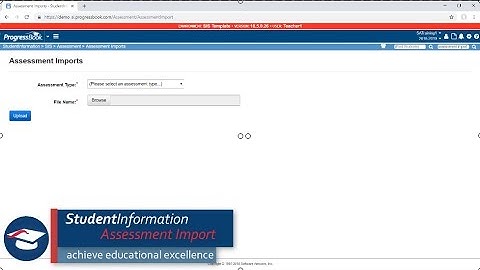 ProgressBook StudentInformation: Assessment Import