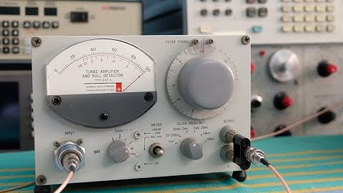 A look at the GR-1232A null meter & tuned amplifier
