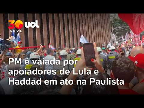 Lula’s walk on Paulista Avenue faces skirmish with military police; VIDEO