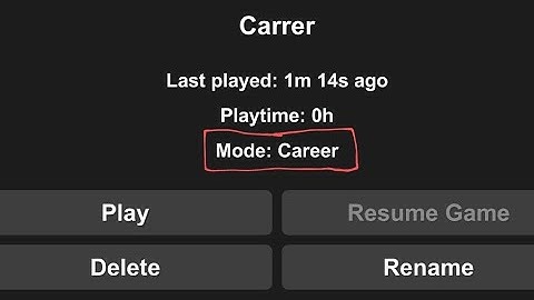 How to enable career mode in a world in SFS