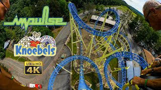 Impulse Roller Coaster On Ride 4K POV Knoebels Amusement Park 2021 06 26