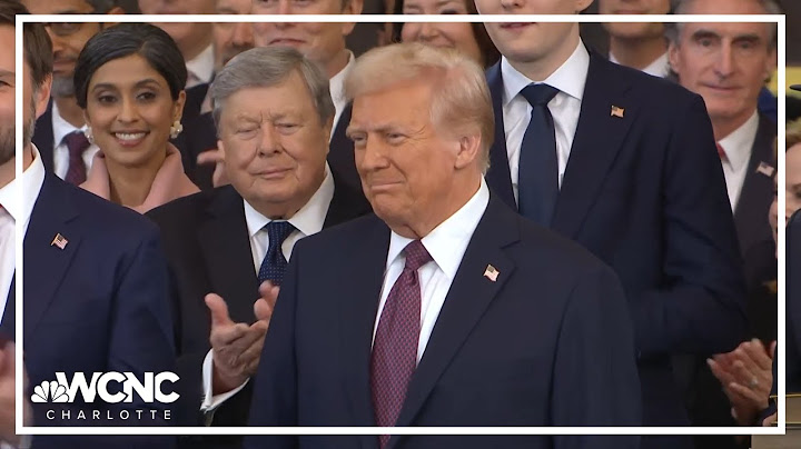 President-elect Donald Trump introduced at Inauguration