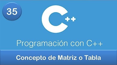 35. Programaciòn en C++ || Matrices || Concepto de Matriz o Tabla