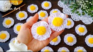 💖🌟Beautiful and Quick Idea !! I Make Cute Yarn Daisies That Everyone Loves – You will Love It !!