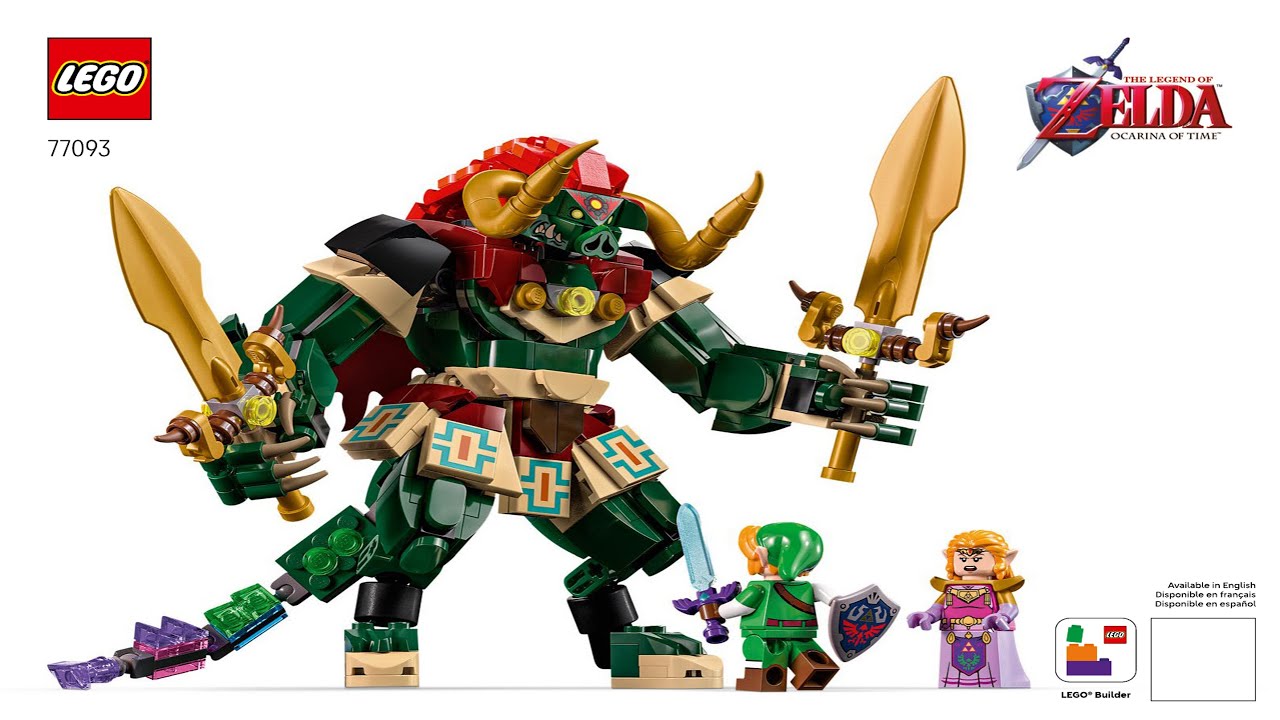 The Legend of Zelda - Ocarina of Time - The Final Battle - Ocarina of T… LEGO instructions