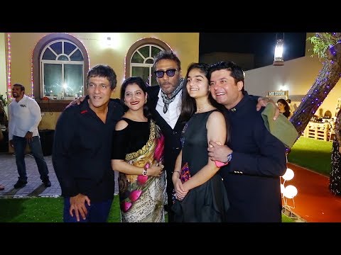 Jackie Shroff, Chunky Pandey & Laila Al Maqbali With Vijay Samyani @ Samyani's Residence