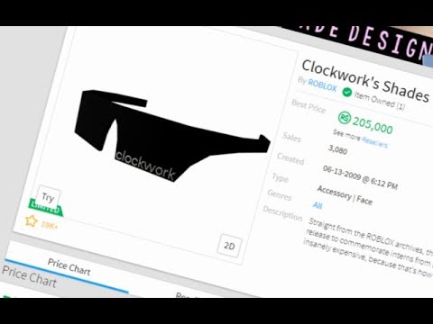 Buying Clockwork S Shades Expensive 200k Robux 700 Youtube