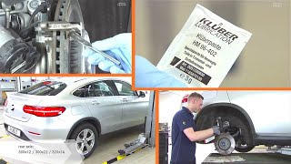 Mercedes Benz Bremsenpaste Auf Bremssattel Und Bremssatteltrager Auftragen W5 W253 Youtube