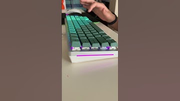 GMMK 2, Glorious Panda Switches Lubed + Filmed, GPBT Keycaps (Rainforest) #shorts #viral
