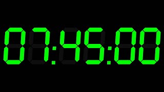 465 MINUTES(07:45 hours) countdown digital timer with alarm sound