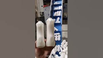 Testing video of automatic shampoo bottle unscrambling sorting tank bottle feeding machine