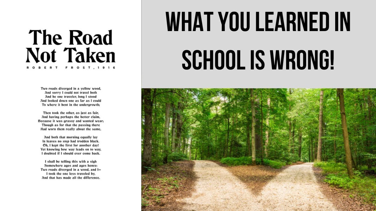 The Road Not Taken Robert Frost Interpretation Deutsch Interpretation of 'The Road Not Taken' by Robert Frost - YouTube