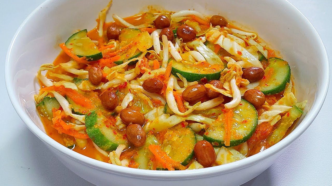 SEGER BANGET ‼️ RESEP ASINAN SAYUR BUMBU KACANG.