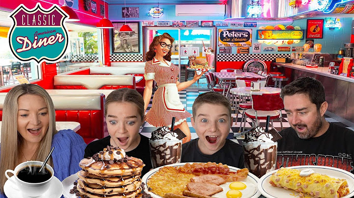 New Zealand Family Try Classic American Diner Food for the first time!