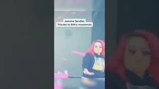 jasmine sandles tribute to SidhumooseWala #shorts #jasminesandlas #sidhumoosewala #shorts