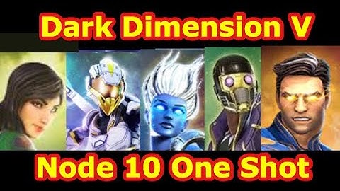 Dark Dimension V Node 10 One Shot |DD5 Node 10 Play-though Guide| Marvel Strike Force - Free to Play