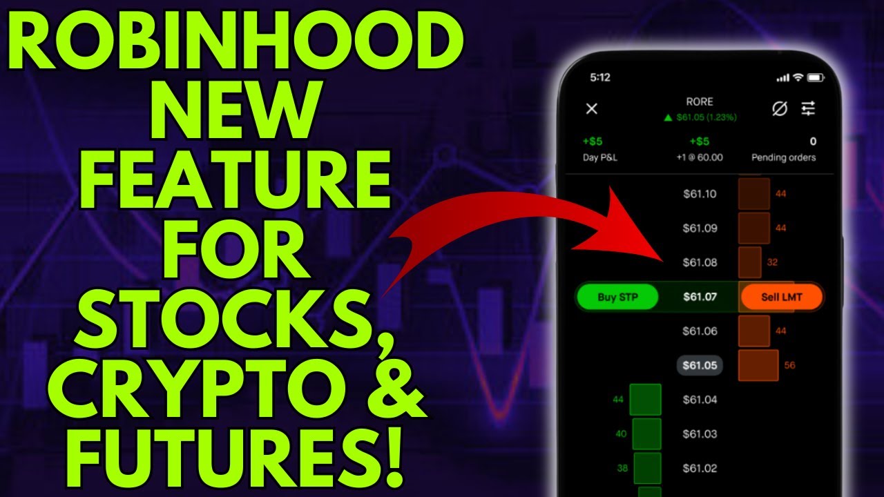 NEW ROBINHOOD FEATURE FOR STOCKS, CRYPTO & FUTURES | ROBINHOOD LADDER