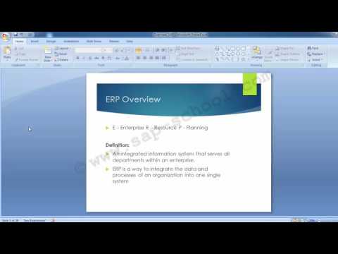 Basics of SAP ERP, SAP Netweaver  SAP Solution Manager