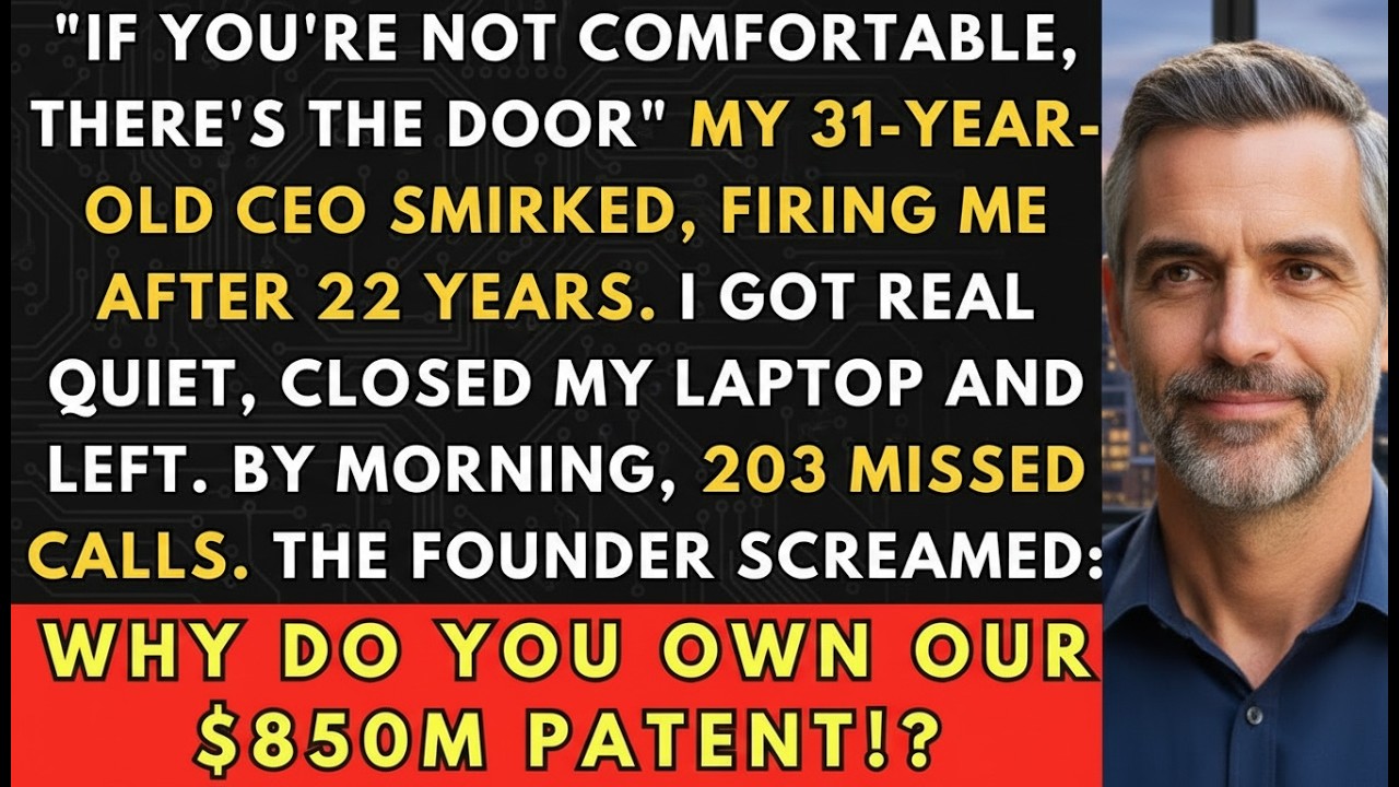 My CEO Fired Me—I Took Back the $850M Patent