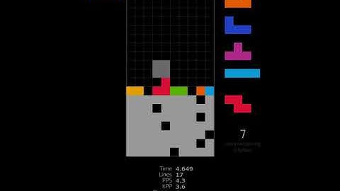 Tetris 18L Dig race 9.011 sec - 4.66PPS 【player: euhaha】