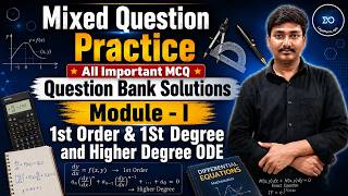 Solution of Important MCQs on First Order ODE | Question Bank Discussion | Module - 1