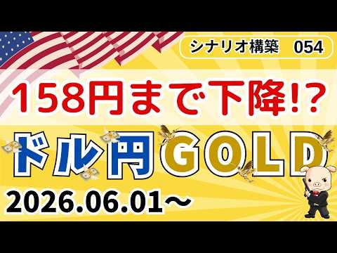 2026年6月1日～最新予想！FX【ドル円・ゴールド】環境認識・ダウ理論・水平線を使ってチャートで徹底解説！