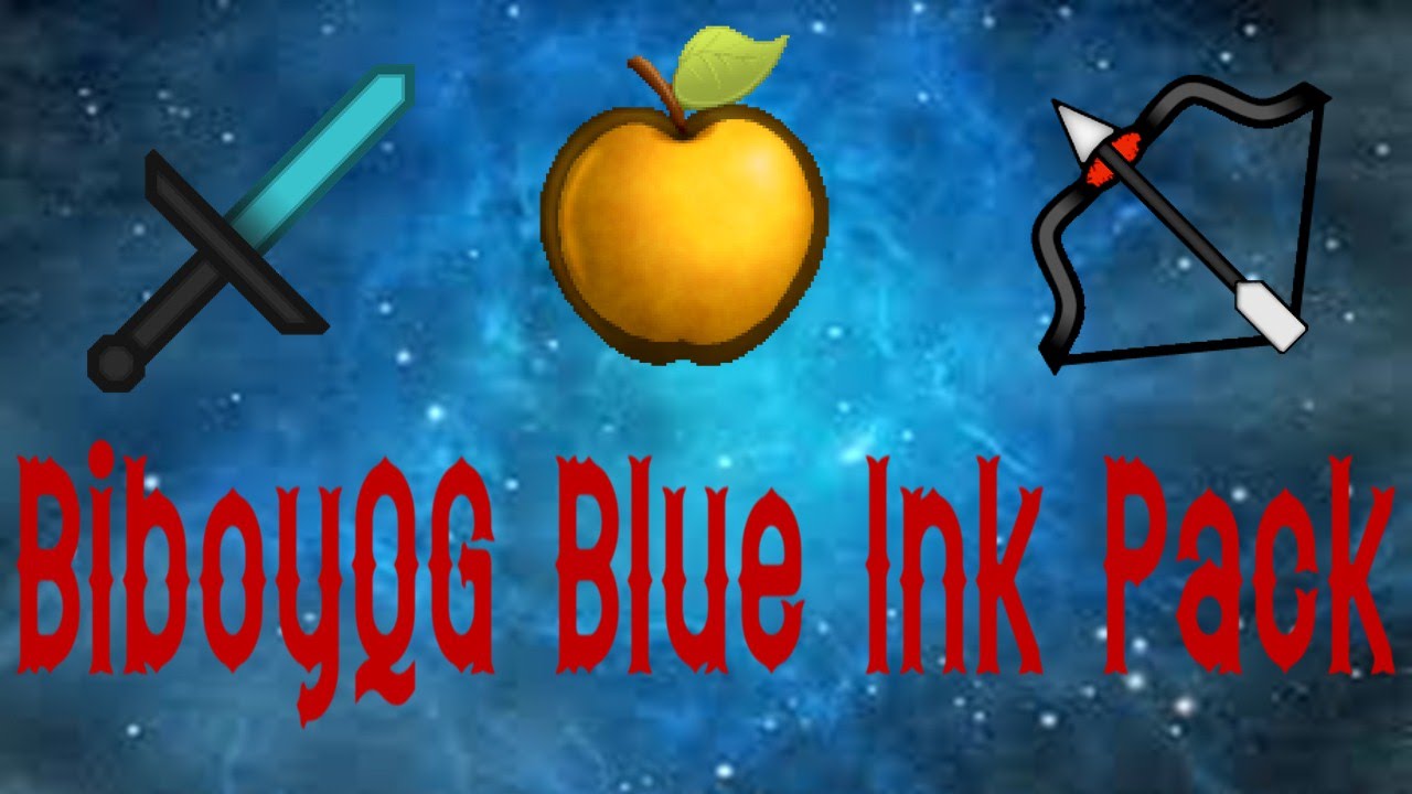 Minecraft PvP Texture Pack - BiboyQG's Blue Ink Pack - YouTube