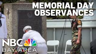 Memorial Day observances take place across Bay Area