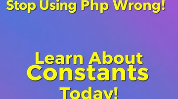 Stop Using PHP Wrong! Learn About Constants Today! 💥💡