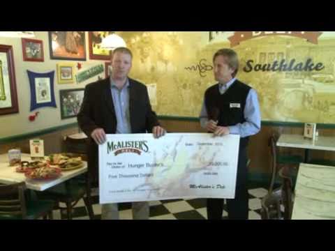 DFW Area McAlister's Deli restaurants give $5000 to fight childhood hunger in North Texas