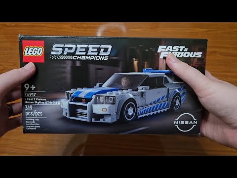 LEGO Speed Champions 2 Fast 2 Furious Nissan Skyline GT-R (R34) Build/Review