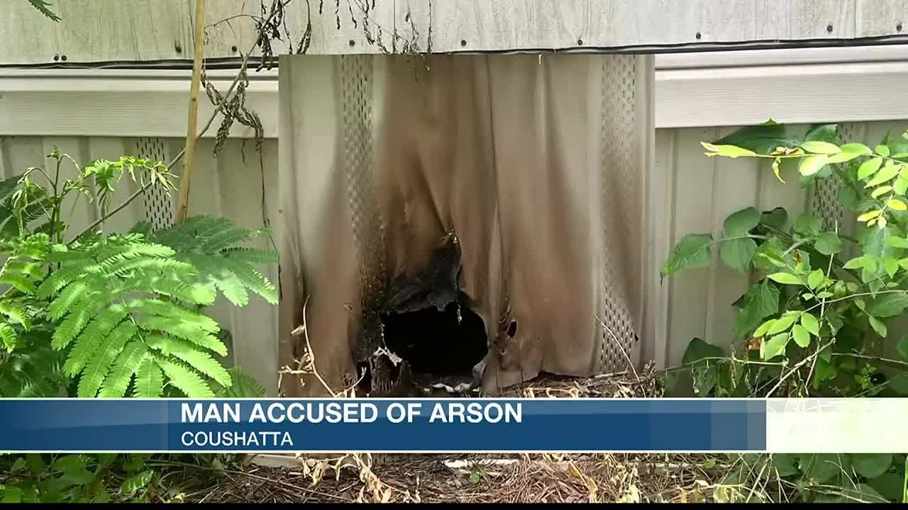 Man accused of using bed sheets to set neighbor's trailer on fire - YouTube