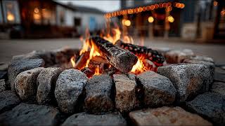 Evening Patio Fire & Soft Crickets 🦗🔥 6 Hours of Cozy Outdoor Night Ambience screenshot 4