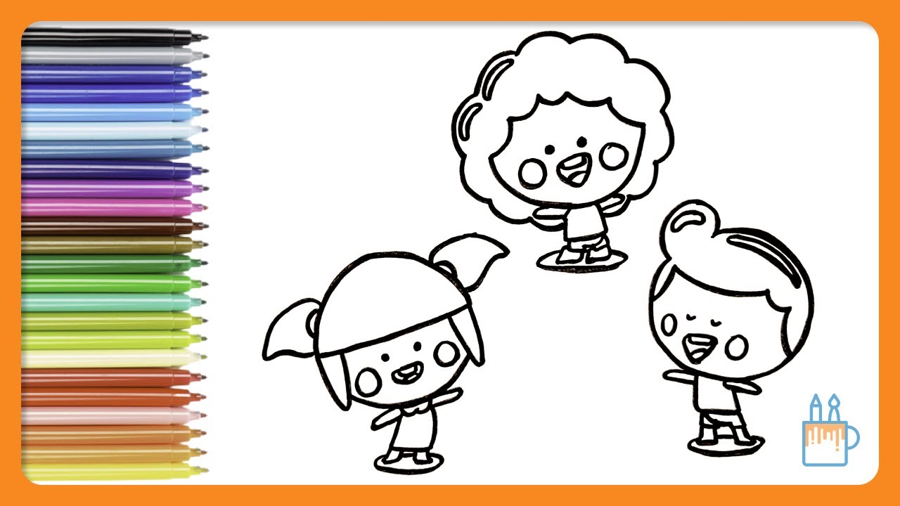Vamos desenhar e colorir a Lila, o Dan e o Tito | Mundo Bita - YouTube