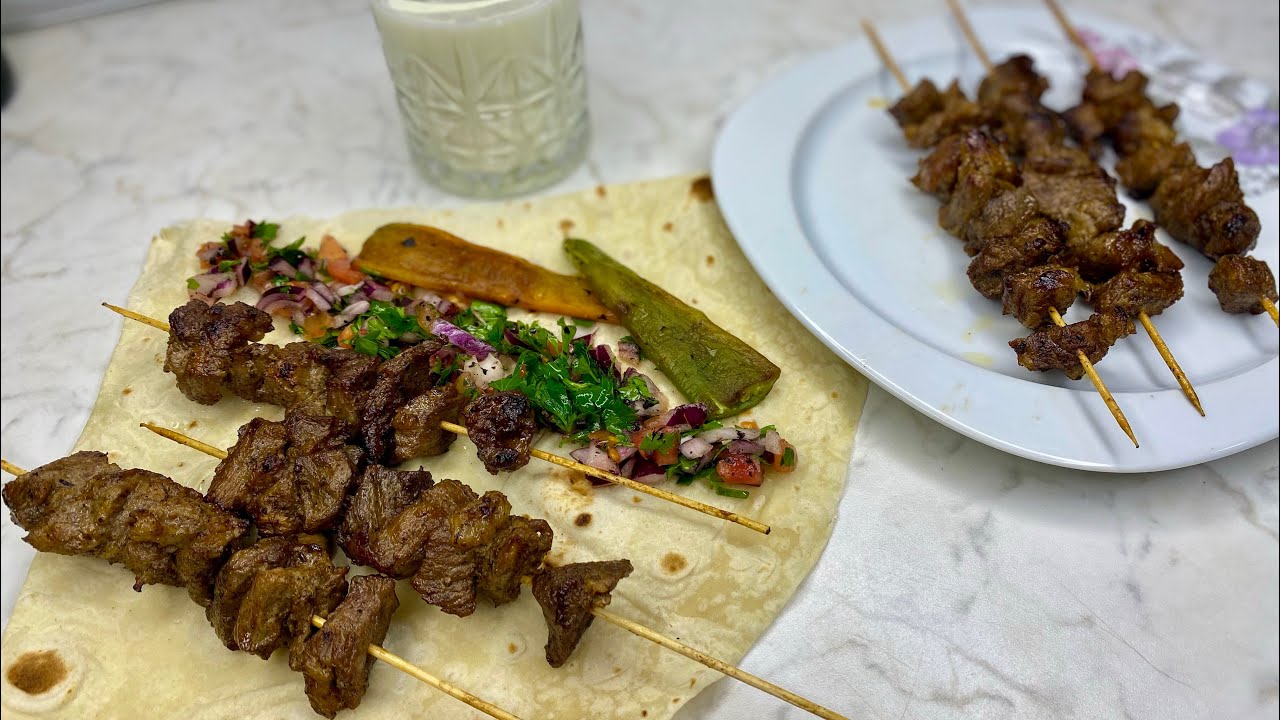 4 Dakikada Tavada Kuzu Şiş Tarifi🔥etli kolay yemeklerAna yemek
