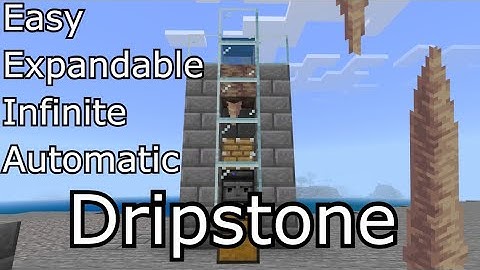Automatic Dripstone Farm Minecraft Bedrock 1.21 Babushka Land