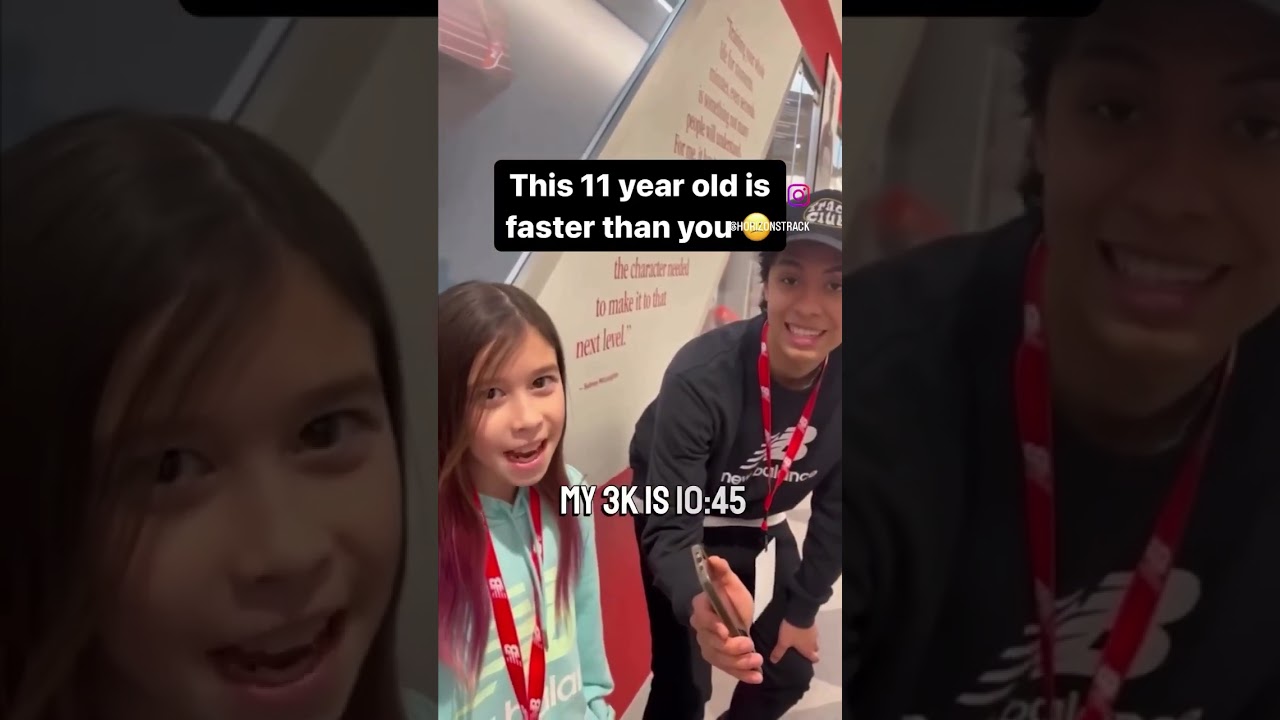 This 11 year old girl is faster then you…🫡 