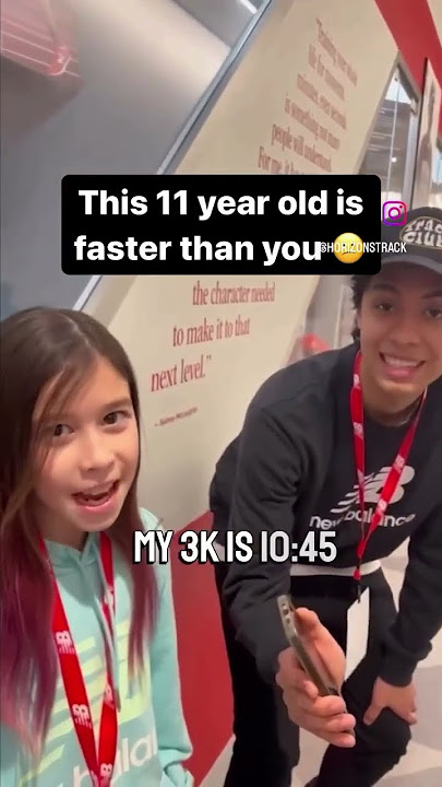 This 11 year old girl is faster then you…🫡 #trackandfield #running #5km #10km #marathon #athlete