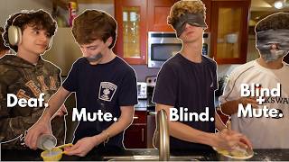 4 GAYS TRY DEAF, BLIND, MUTE... ft. Jack & AJ