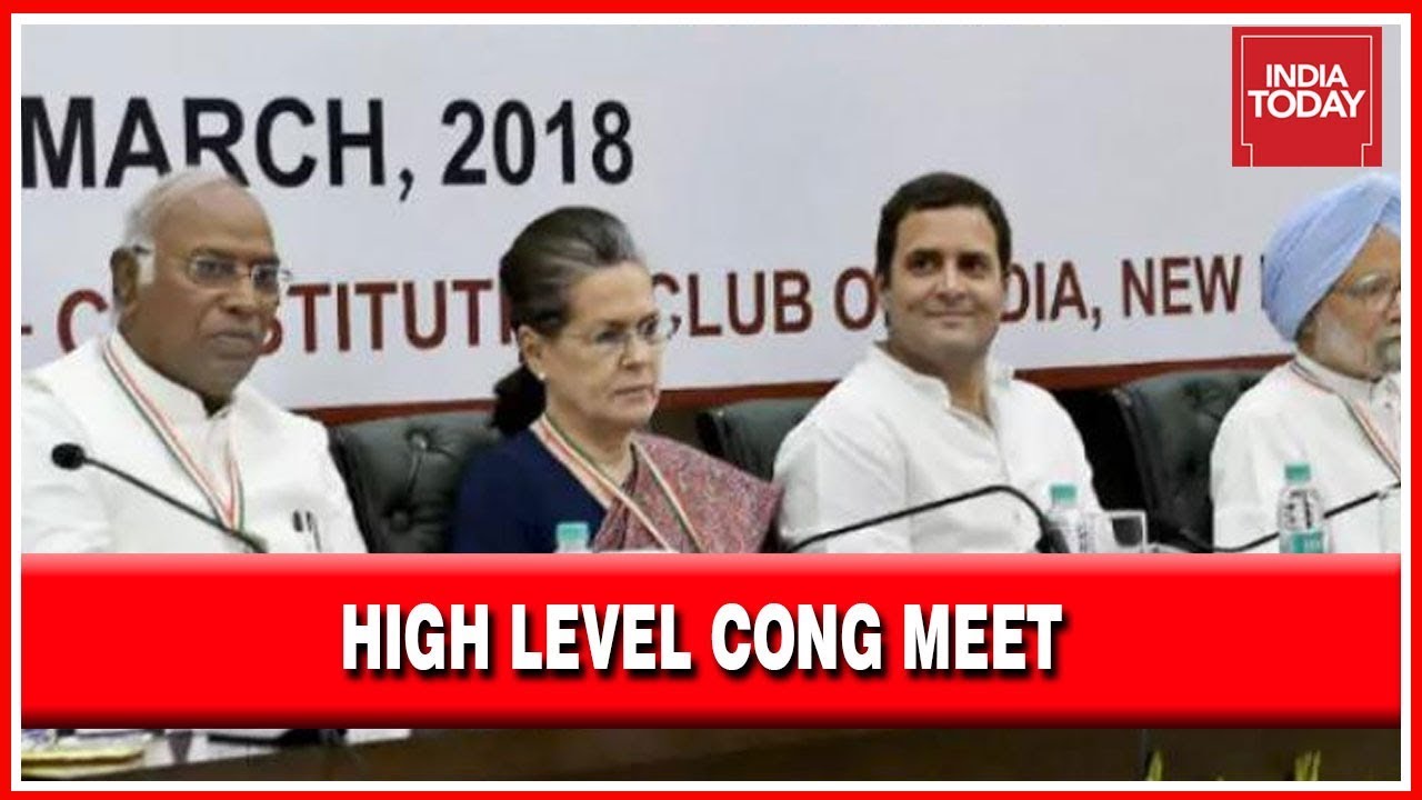 High Level Cong Meet ;  Rahul Gandhi Thanks Voters And Cadre, Sonia Gandhi Elected Cong Leader