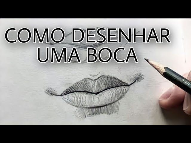 Encoisicada: Como desenhar uma boca realista.