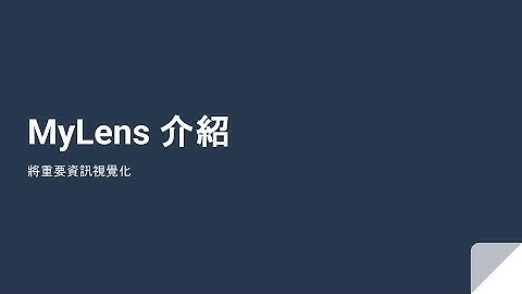 MyLens AI 介紹，將重要資訊視覺化