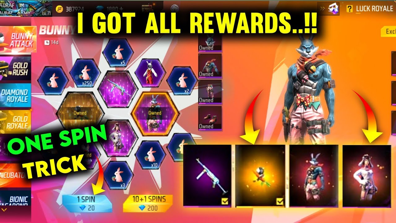 New Bunny Ring Event🔥| Free Fire New Event | Bunny Attack Event Free Fire | Bunny bundle free fire