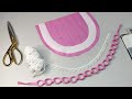 Dori Rings और Lace से बनाएं Round Neck का खूबसूरत डिज़ाइन / Beautiful Round Neck Design with Dori