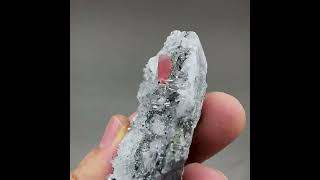 Video preview: Pink Rhodochrosite with Quartz — Guangxi, China · 6.1 cm | Natural Mineral Specimen