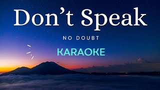 Don't Speak - No Doubt (Karaoke)