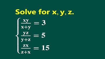 A nice system of equations. | How to solve? | Using A Simpler Approach.