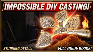 How to Cast Highly Detailed Metal Leaves at Home  DIY Foundry Guide