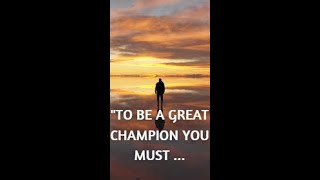 Muhammad Ali on what makes you a champion  #shorts