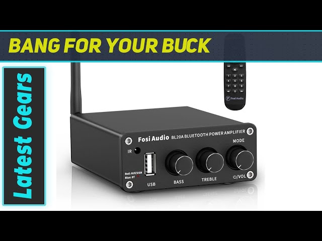 Amplificatore Audio Bluetooth Fosi BL20A - 200W, Classe D, Con Telecomando E USB - Foto 11